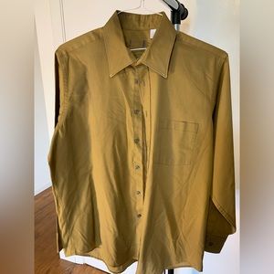 Vintage Button-Down, Size 32-33, Polyester/Cotton (potentially Sears Brand)